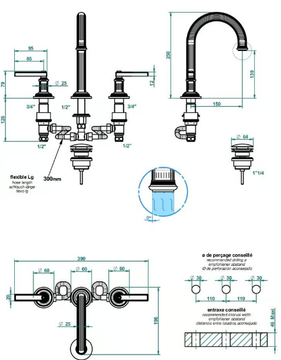 GRAND CENTRAL - Basin mixer by THG Paris - view 3